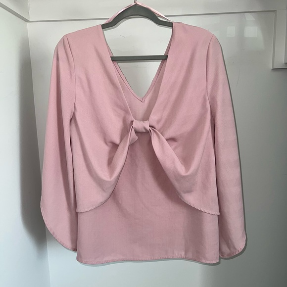 Doe & Rae Anthropologie V Neck Blouse And Split Sleeves - Picture 1 of 5